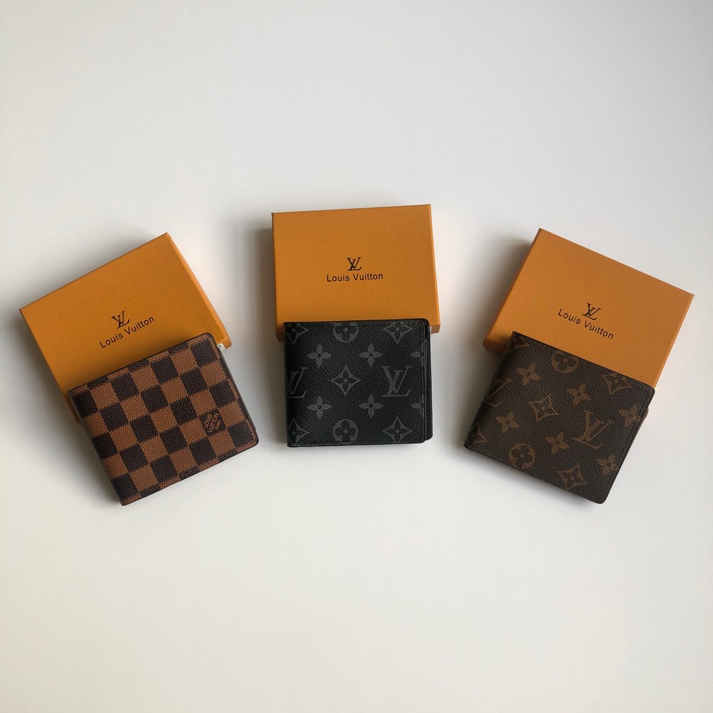 Authentic Louis Vuitton Card Wallet Brown Damier With Box And Dustbag Mens   eBay