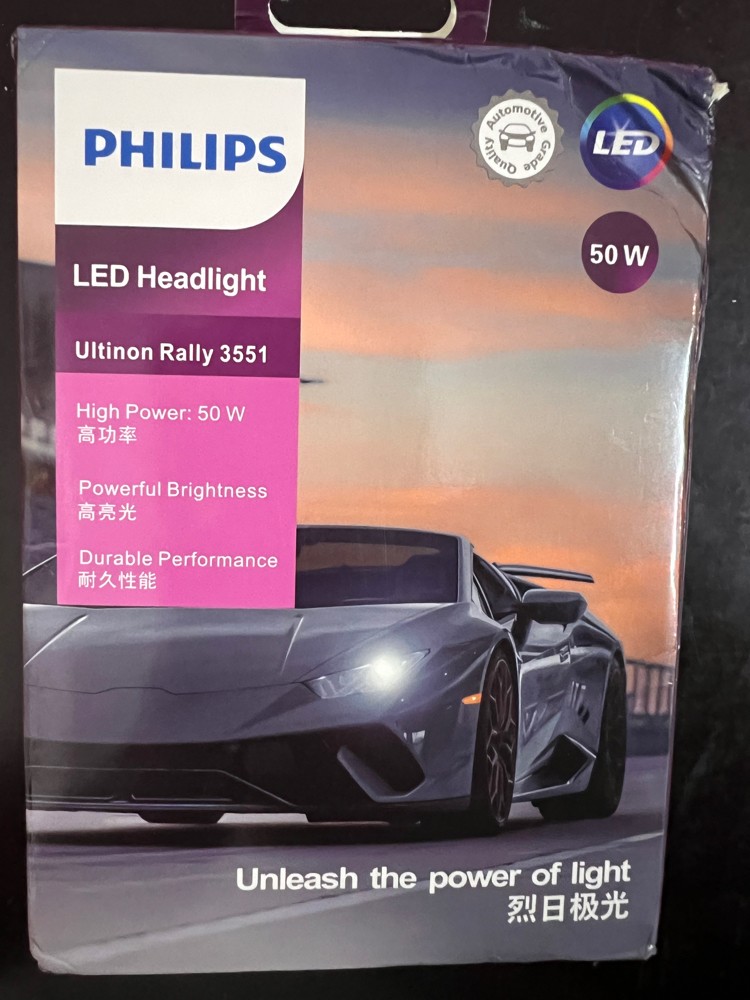 Philips Led H7 Ultinon Rally 3551 Max Power 50w 4500lm Car