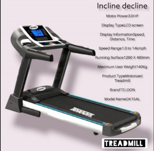 Al Wakra Sports Fitness Teloon treadmill 3HP 18231932 Mzad Qatar